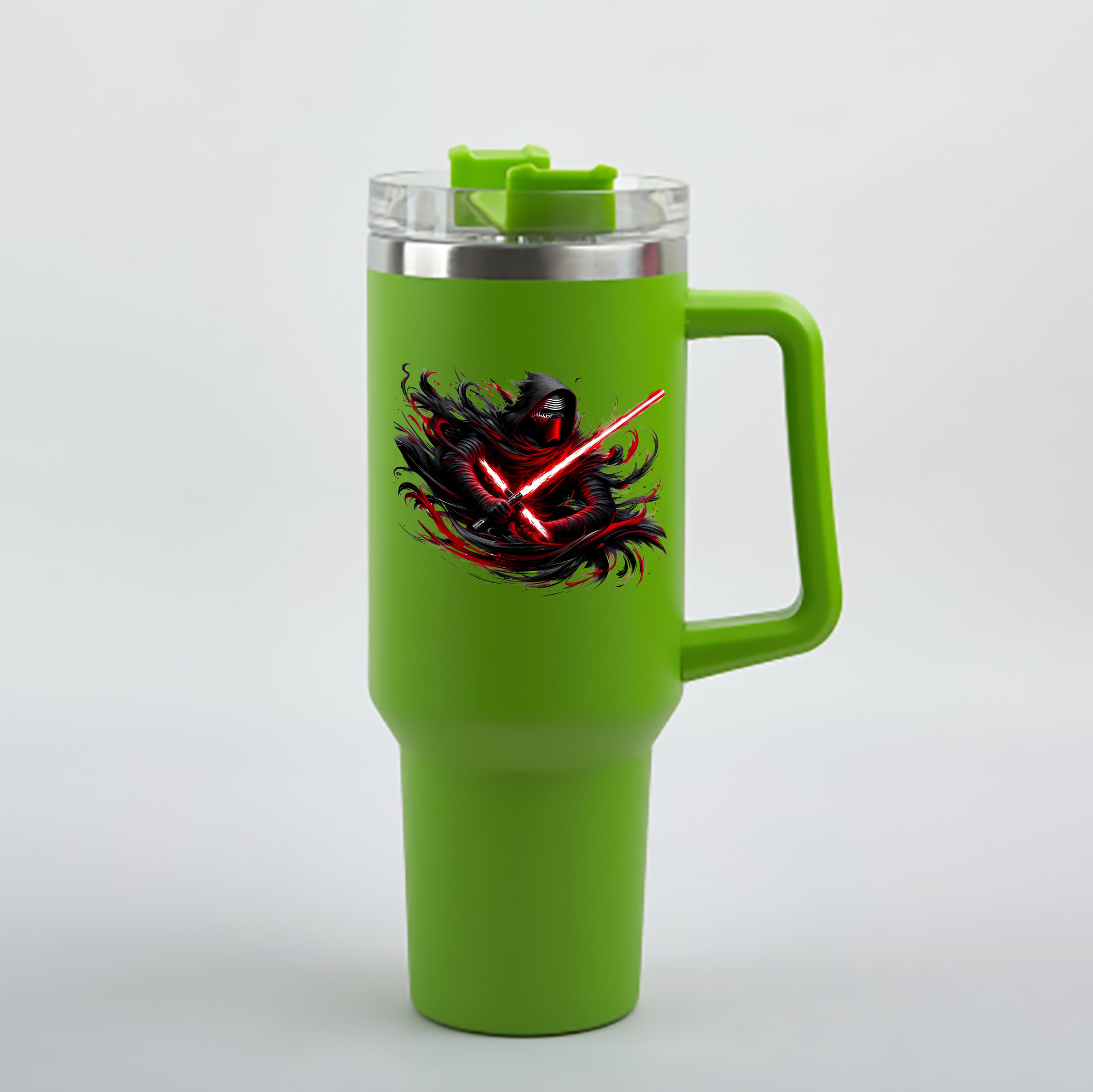 （画像用） スター・ウォーズ Star Wars 1200mL車用タンブラー - クリスタルステッカー（プラスチックストロー付き）